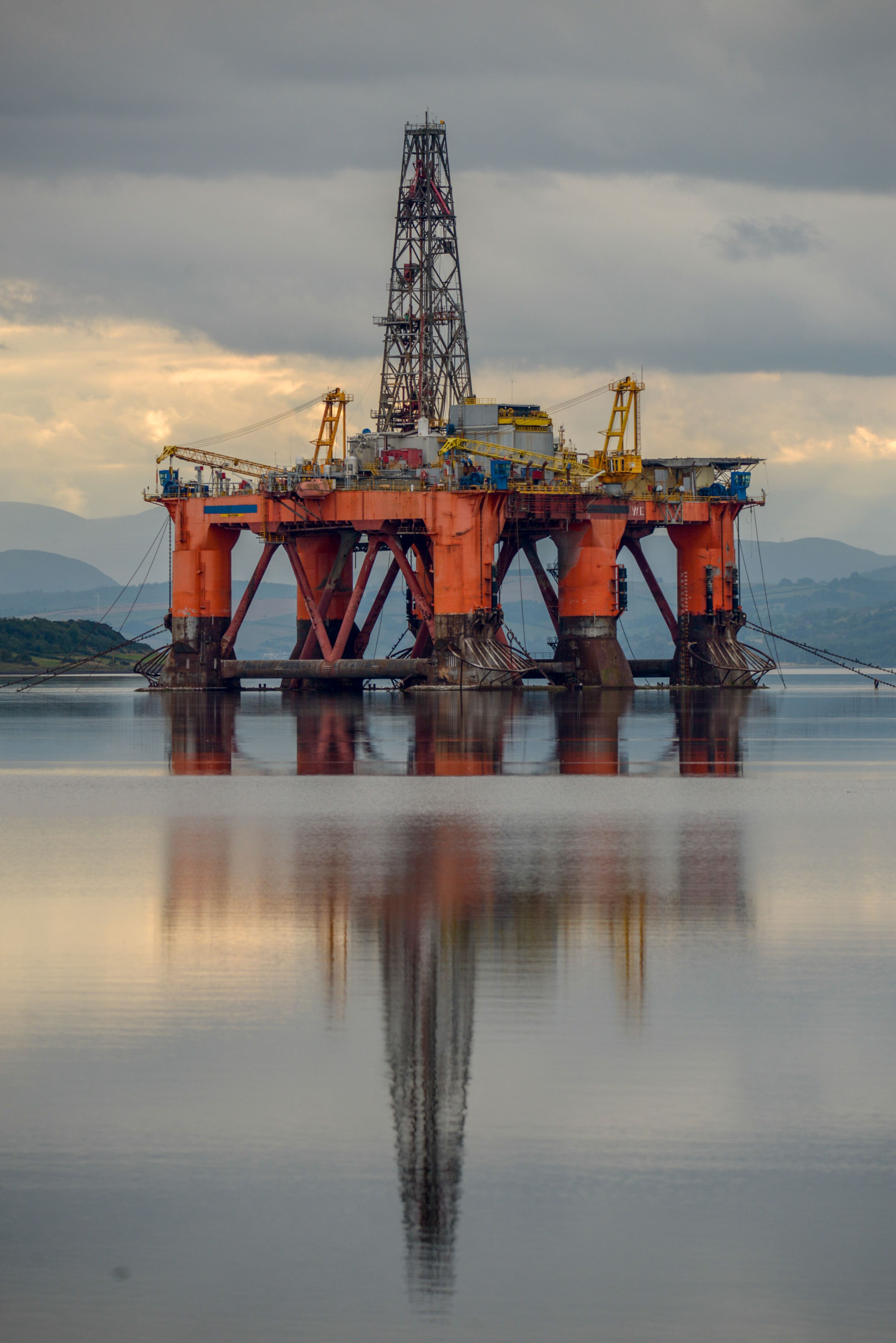 Plataforma petrolífera en el mar del Norte